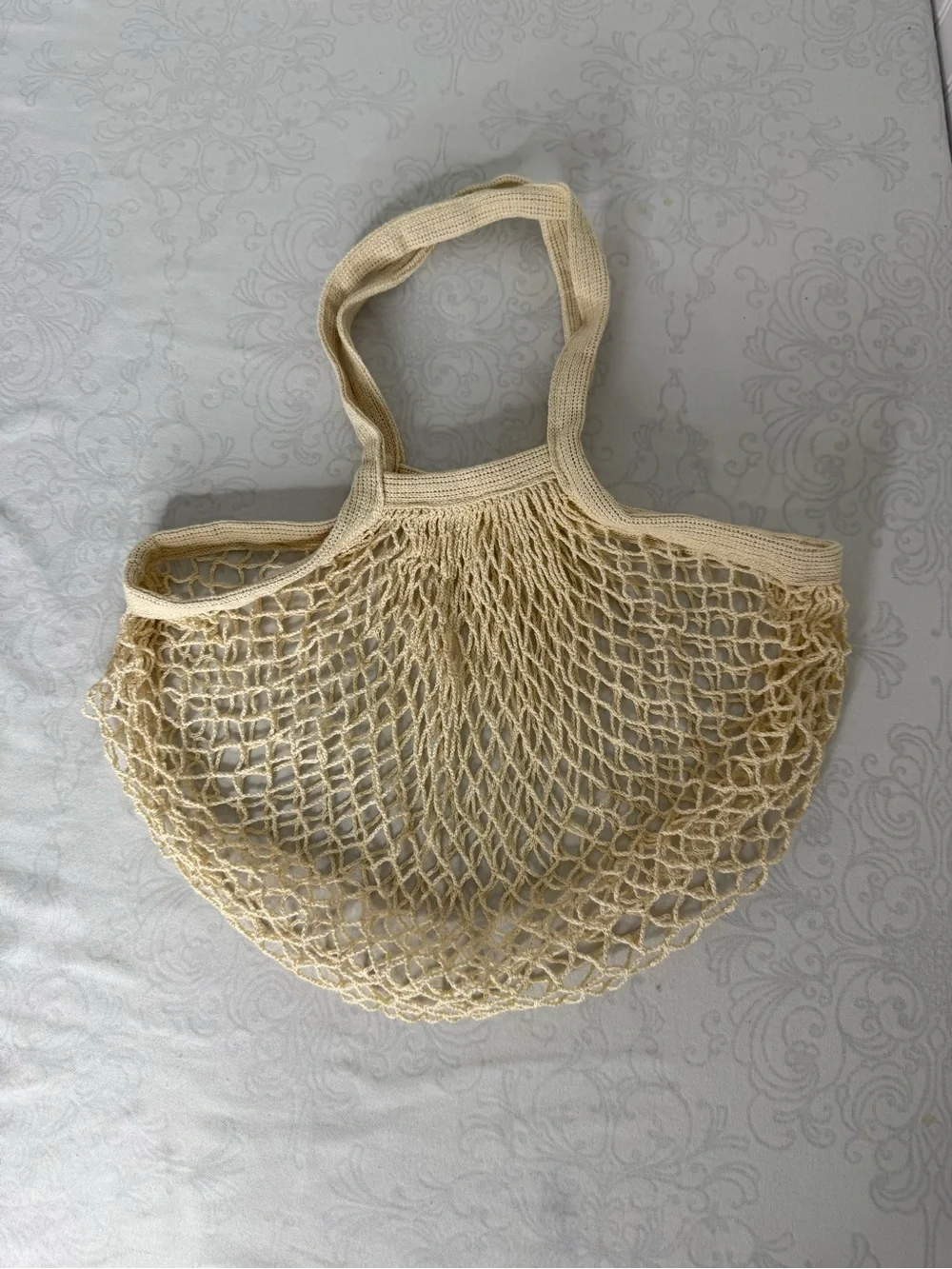 Kikkerland Mesh Cotton Medium Size Market Bag